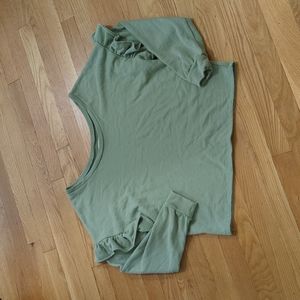 Lucky Brand Ruffle Sleeve Sweater - Size S